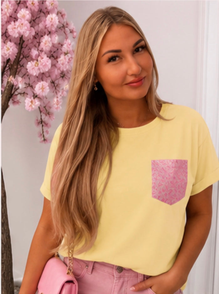 Glitter Pocket T-Shirts