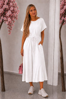 Comfort Maxi Jurk met Taillekoord