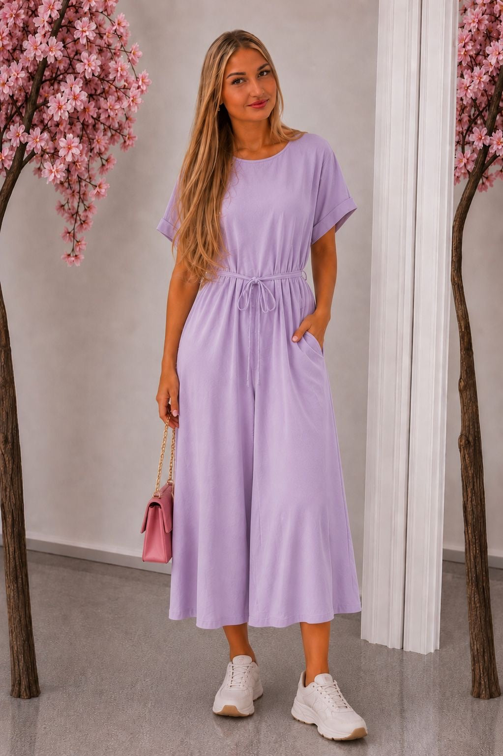 Comfort Maxi Jurk met Taillekoord